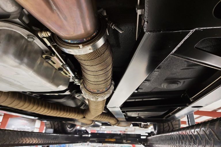 Custom 1969 SS Chevelle Pro Touring hot rod muscle car Custom Magnaflow exhaust underbody