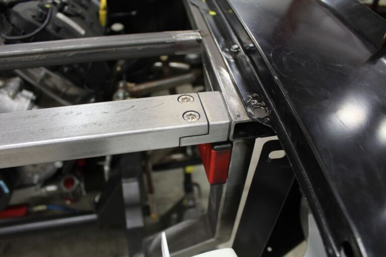 Custom 1969 Fastback Mustang supercharged coyote engine fabrication