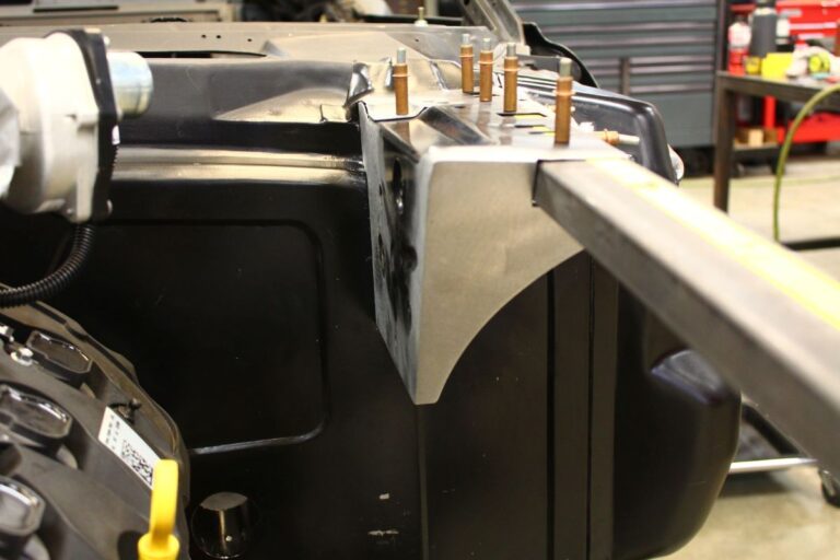 Custom 1969 Fastback Mustang supercharged coyote engine fabrication fabrication