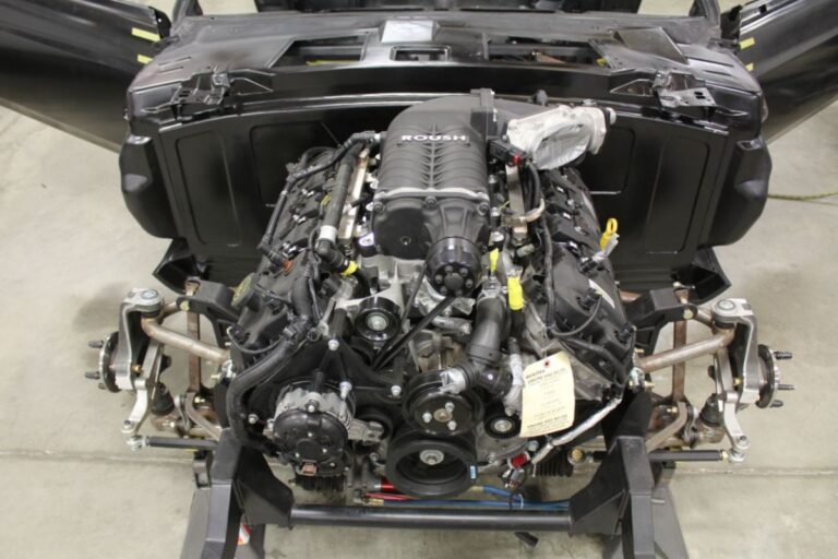 Custom 1969 Fastback Mustang supercharged coyote engine