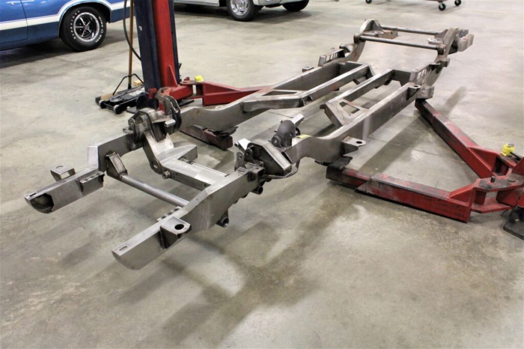 Custom LT4 1968 Chevy C10 Hot Rod Truck before powder coating Roadster Shop Chassis