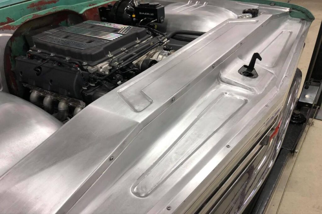 Custom 1968 Chevy C10 Hot Rod Truck Engine Bay Fabrication