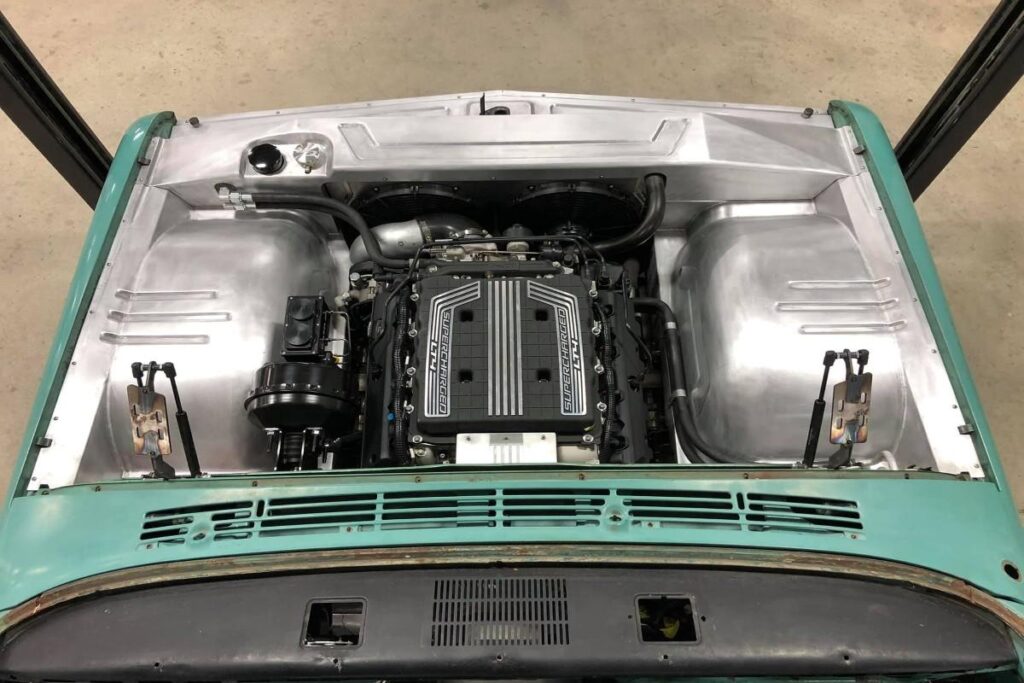 Custom 1968 Chevy C10 Hot Rod Truck Engine Bay Fabrication