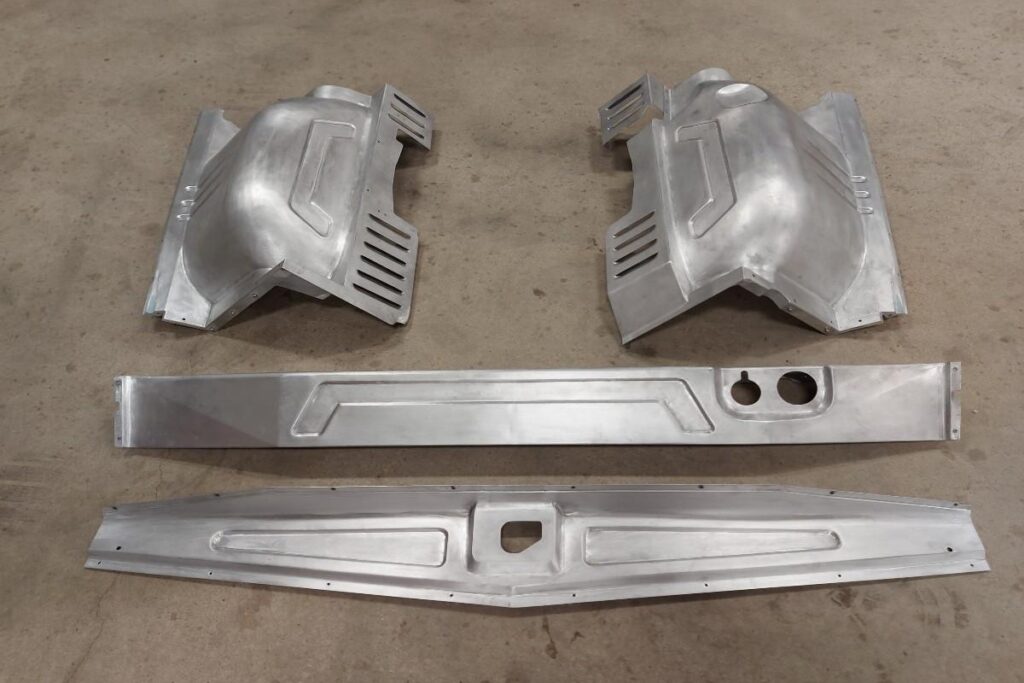 Custom 1968 Chevy C10 Hot Rod Truck Inner Fenders and Radiator Cover