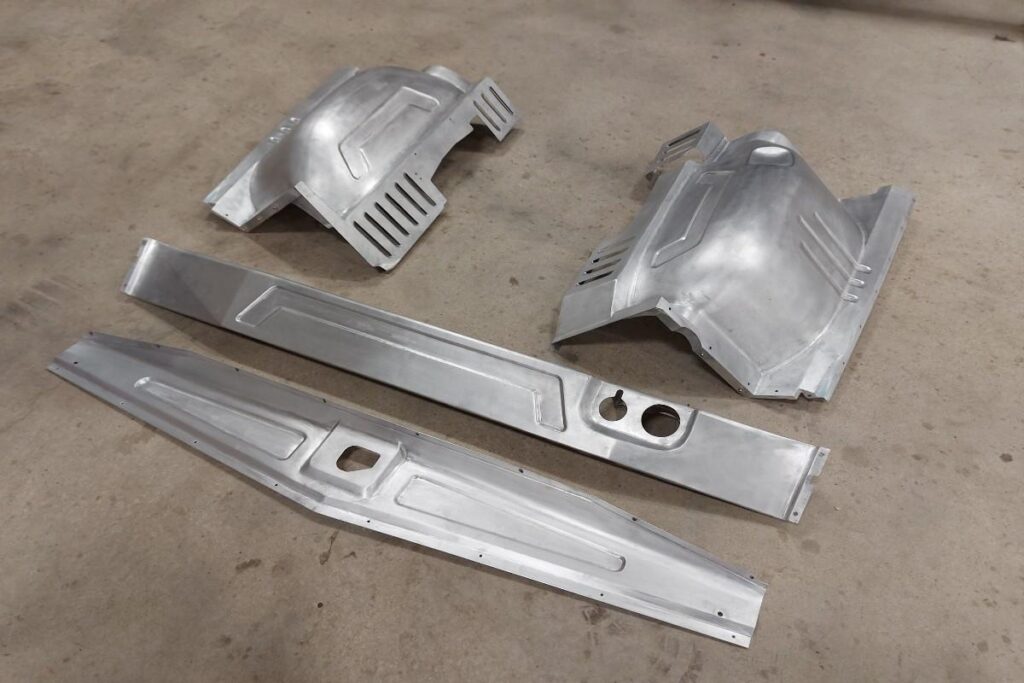 Custom 1968 Chevy C10 Hot Rod Truck Inner Fenders and Radiator Cover