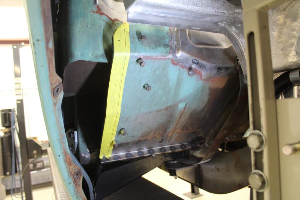 Custom 1968 Chevy C10 Hot Rod Truck close out panel Fabrication