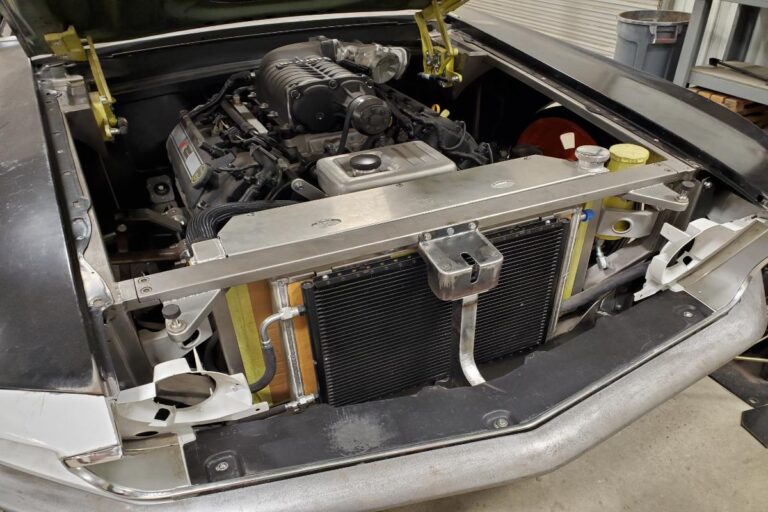 Custom supercharged 1969 Fastback Mustang Front Spoiler fabrication