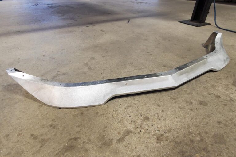 Custom supercharged 1969 Fastback Mustang Front Spoiler fabrication