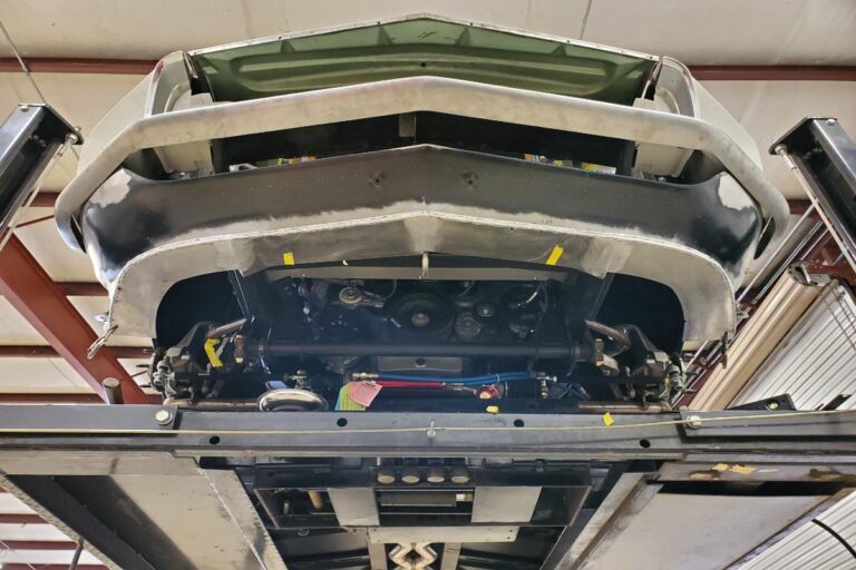 Custom supercharged 1969 Fastback Mustang Front Spoiler fabrication