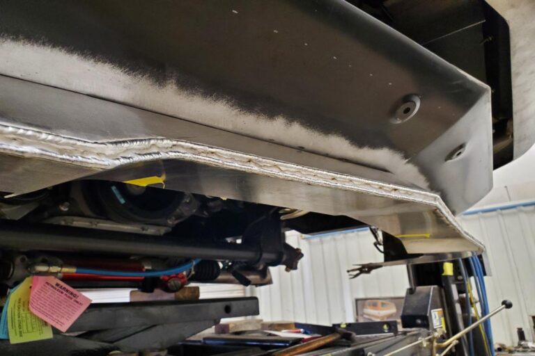 Custom supercharged 1969 Fastback Mustang Front Spoiler fabrication