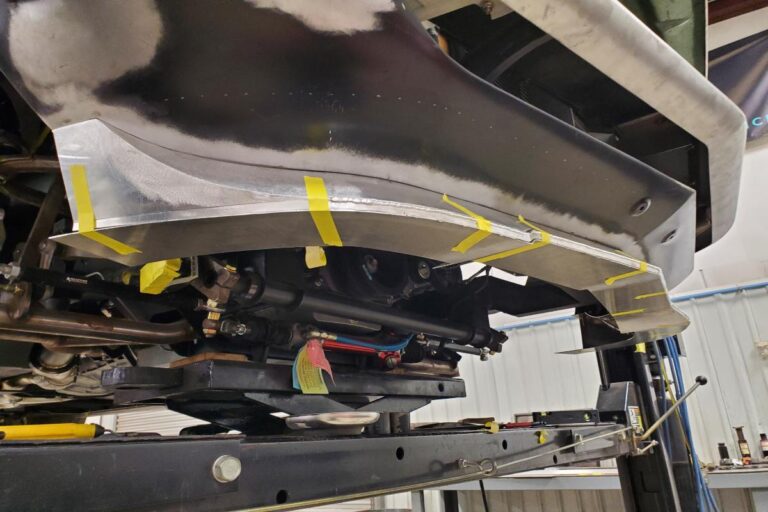 Custom supercharged 1969 Fastback Mustang Front Spoiler fabrication