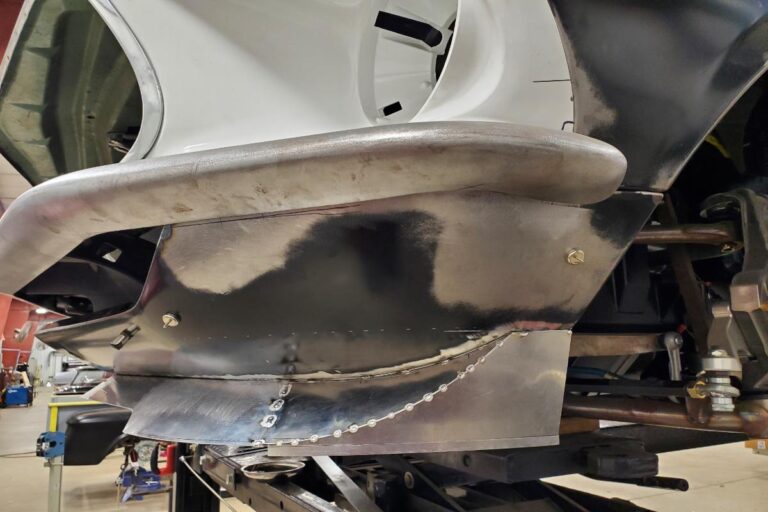 Custom supercharged 1969 Fastback Mustang Front Spoiler fabrication