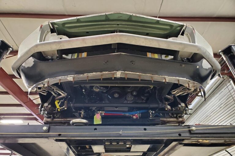 Custom supercharged 1969 Fastback Mustang Front Spoiler fabrication