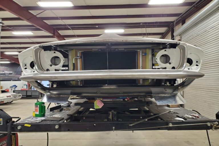 Custom supercharged 1969 Fastback Mustang Front Spoiler fabrication