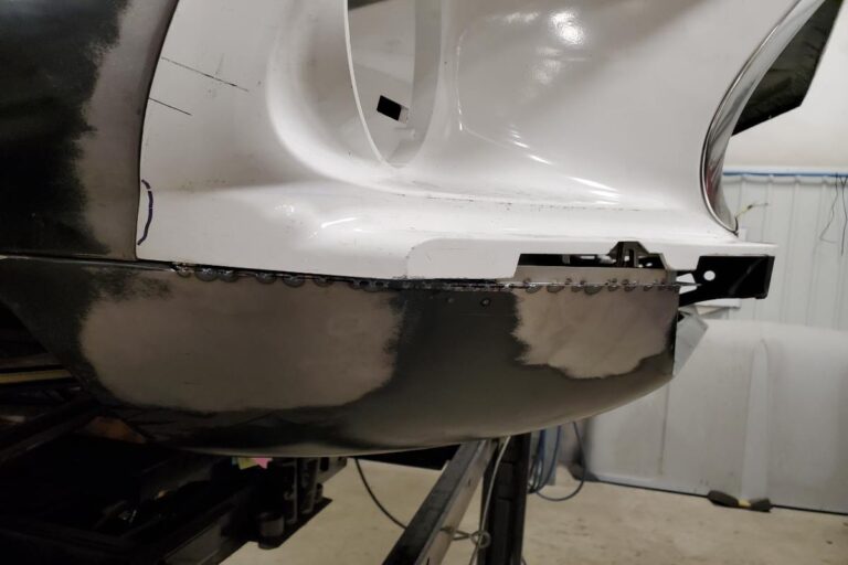 Custom supercharged 1969 Fastback Mustang Front bumper fabrication