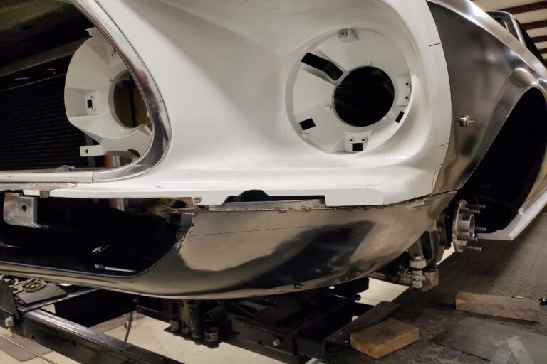 Custom supercharged 1969 Fastback Mustang Front bumper fabrication