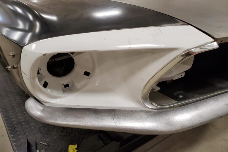 Custom supercharged 1969 Fastback Mustang Front bumper fabrication