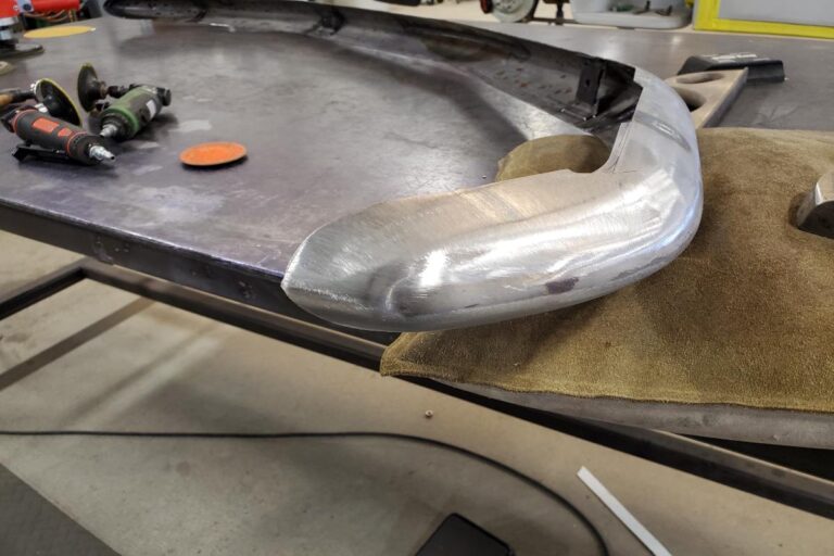 Custom supercharged 1969 Fastback Mustang Front bumper fabrication