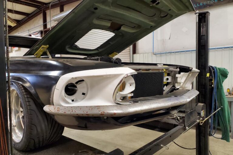 Custom supercharged 1969 Fastback Mustang Front bumper fabrication