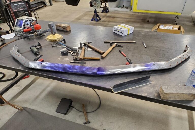 Custom supercharged 1969 Fastback Mustang Front bumper fabrication