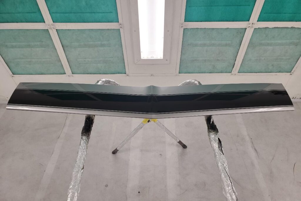 Custom LT4 1967 Camaro Pro Touring street rod in the paint shop