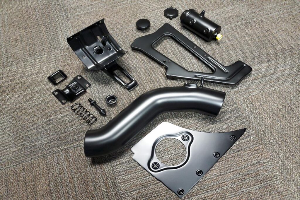 Custom LT4 1967 Camaro Pro Touring street rod in the paint shop