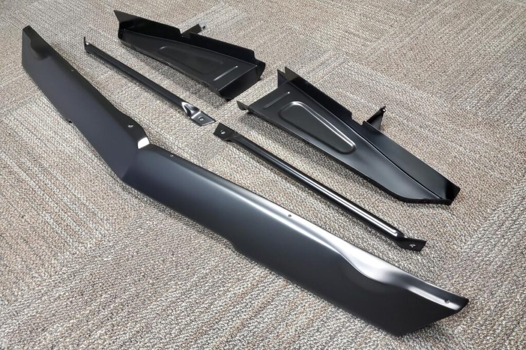 Custom LT4 1967 Camaro Pro Touring street rod in the paint shop