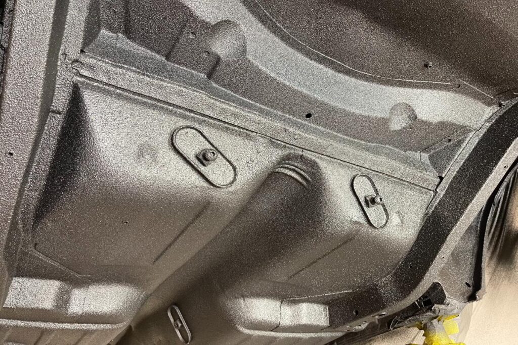 Custom LT4 1967 Camaro Pro Touring street rod in the paint shop