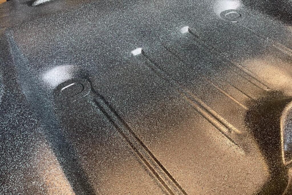 Custom LT4 1967 Camaro Pro Touring street rod in the paint shop