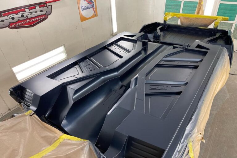 Custom supercharged 1969 Fastback Mustang Underbody Bodywork and Paint