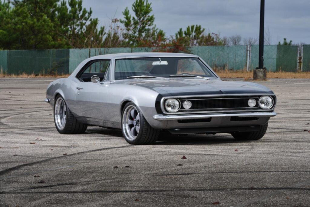 Custom Silver LT4 1967 Camaro Pro Touring street rod