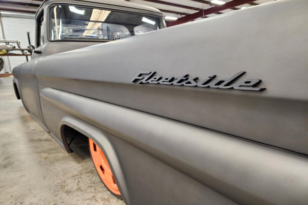 Custom supercharged LT4 1958 Apache restomod hot rod truck on a roadster shop chassis