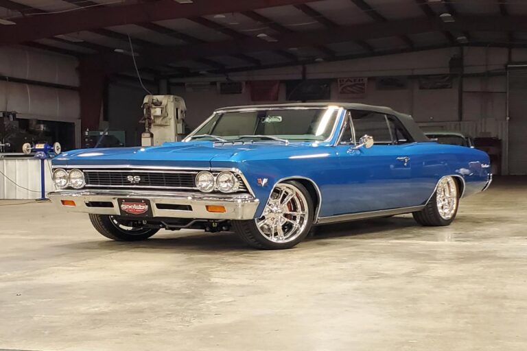 Custom blue LS3 1966 Chevelle SS Convertible Classic Restomod Hot rod