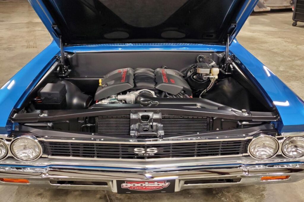 Custom blue LS3 1966 Chevelle SS Convertible Classic Restomod Hot rod