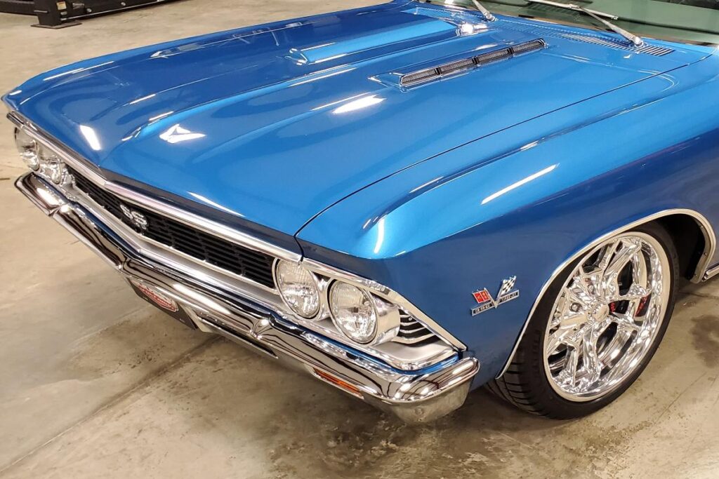 Custom blue LS3 1966 Chevelle SS Convertible Classic Restomod Hot rod