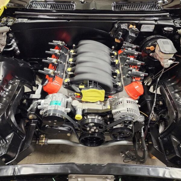 Black 1969 SS Camaro 454 LSX protouring restomod classic muscle car