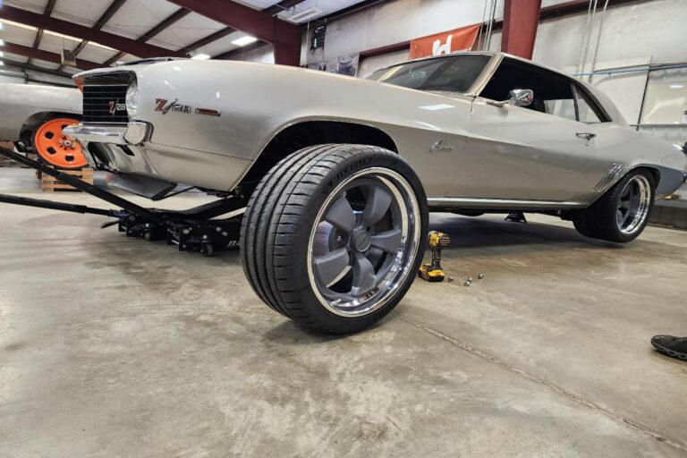 Silver 1969 Z28 Camaro Supercharged LT4 protouring restomod classic muscle car