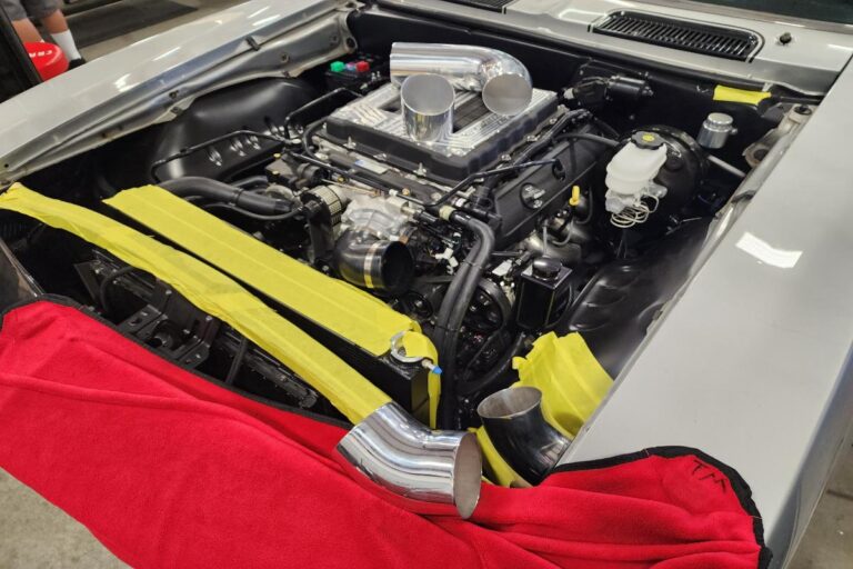 Silver 1969 Z28 Camaro Supercharged LT4 protouring restomod classic muscle car