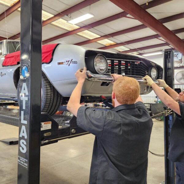 Silver 1969 Z28 Camaro Supercharged LT4 protouring restomod classic muscle car