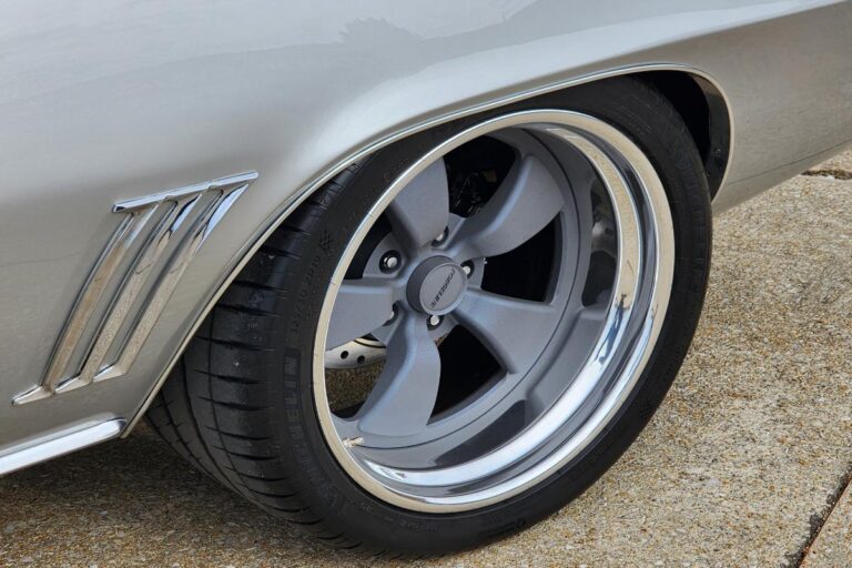 Silver 1969 Z28 Camaro Supercharged LT4 protouring restomod classic muscle car