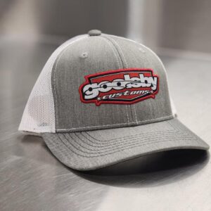 Goolsby Customs Gray and White Snapback Hat