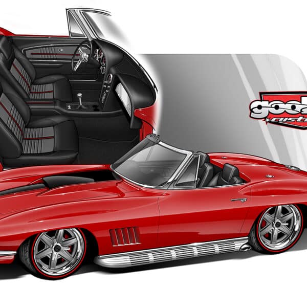 Custom classic 1967 Convertible Corvette LT4 Supercharged pro touring restomod Build